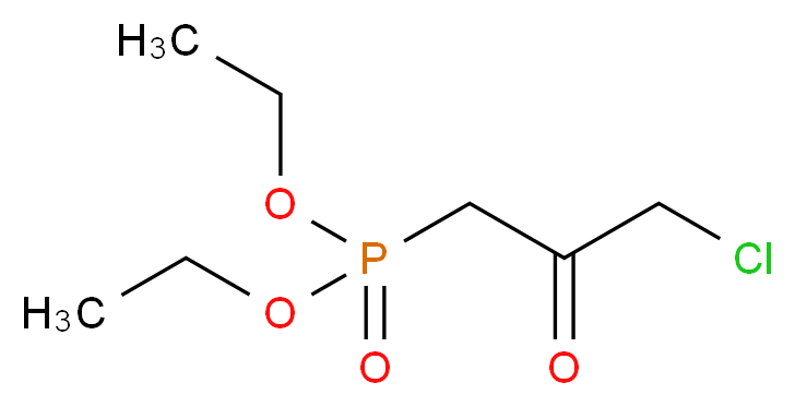 Diethyl (3-chloro-2-oxopropyl)phosphonate_分子结构_CAS_67257-29-8)