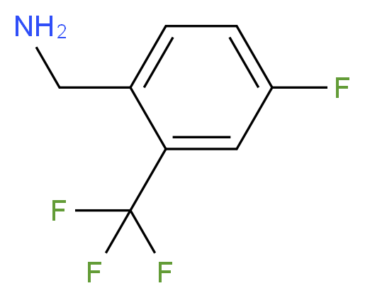 4-fluoro-2-trifluoromethylbenzyl amine_分子结构_CAS_202522-22-3)