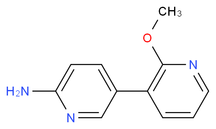 2'-methoxy-3,3'-bipyridin-6-amine_分子结构_CAS_1196152-56-3)