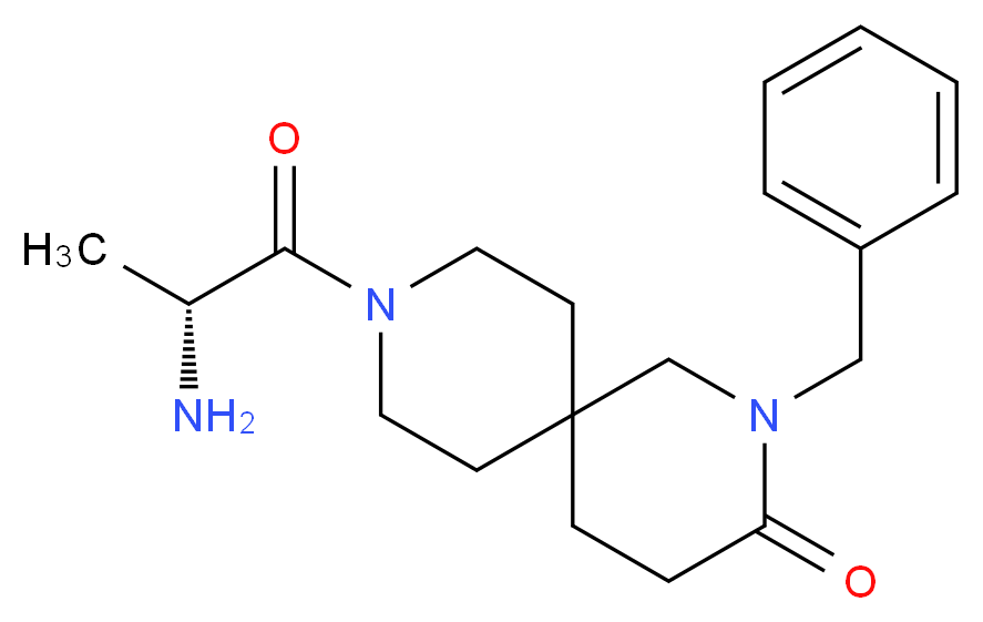 9-D-alanyl-2-benzyl-2,9-diazaspiro[5.5]undecan-3-one_分子结构_CAS_)