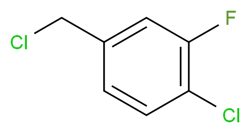 3-Fluoro-4-chlorobenzyl chloride_分子结构_CAS_160658-68-4)