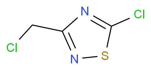 5-Chloro-3-(chloromethyl)-1,2,4-thiadiazole_分子结构_CAS_74461-64-6)