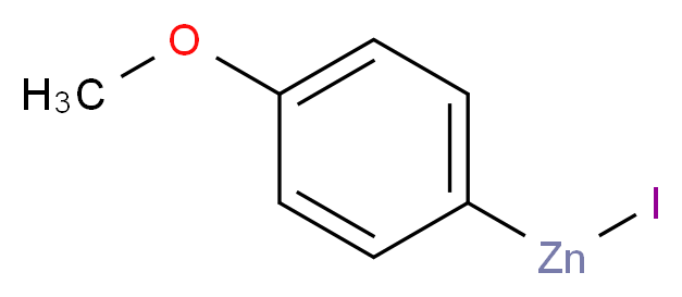 4-甲氧苯基碘化锌 溶液_分子结构_CAS_254454-47-2)