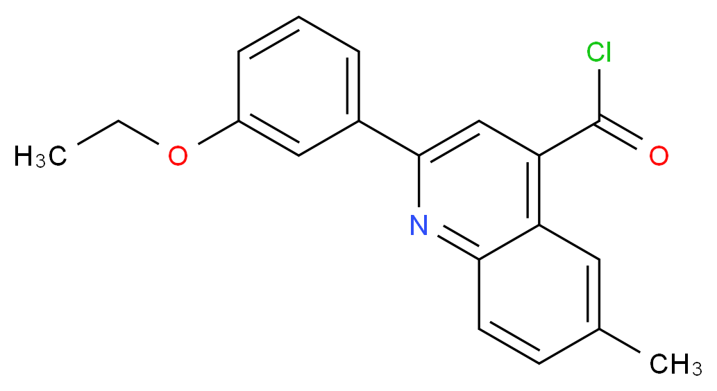 2-(3-Ethoxyphenyl)-6-methylquinoline-4-carbonyl chloride_分子结构_CAS_)