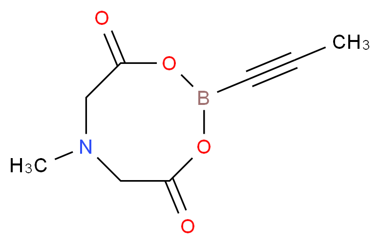 丙炔基硼酸甲基亚氨基二乙酸酯_分子结构_CAS_1104637-55-9)