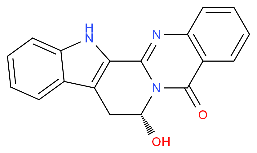 (12R)-12-hydroxy-3,13,21-triazapentacyclo[11.8.0.0<sup>2</sup>,<sup>1</sup><sup>0</sup>.0<sup>4</sup>,<sup>9</sup>.0<sup>1</sup><sup>5</sup>,<sup>2</sup><sup>0</sup>]henicosa-1(21),2(10),4,6,8,15,17,19-octaen-14-one_分子结构_CAS_163815-35-8