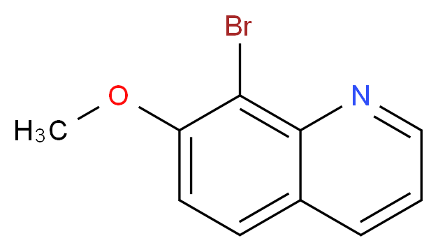  8-Bromo-7-methoxyquinoline_分子结构_CAS_36023-06-0)