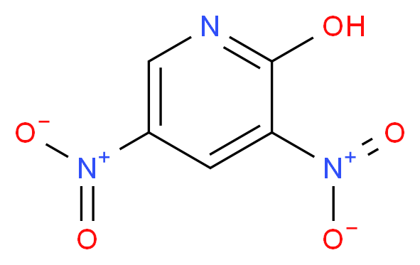 3,5-dinitropyridin-2-ol_分子结构_CAS_2980-33-8