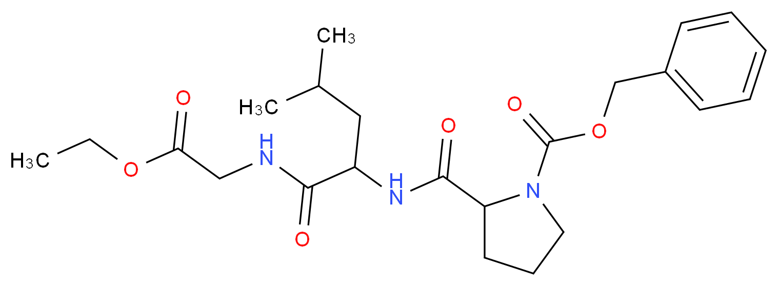 Z-Pro-Leu-Gly ethyl ester_分子结构_CAS_7784-82-9)