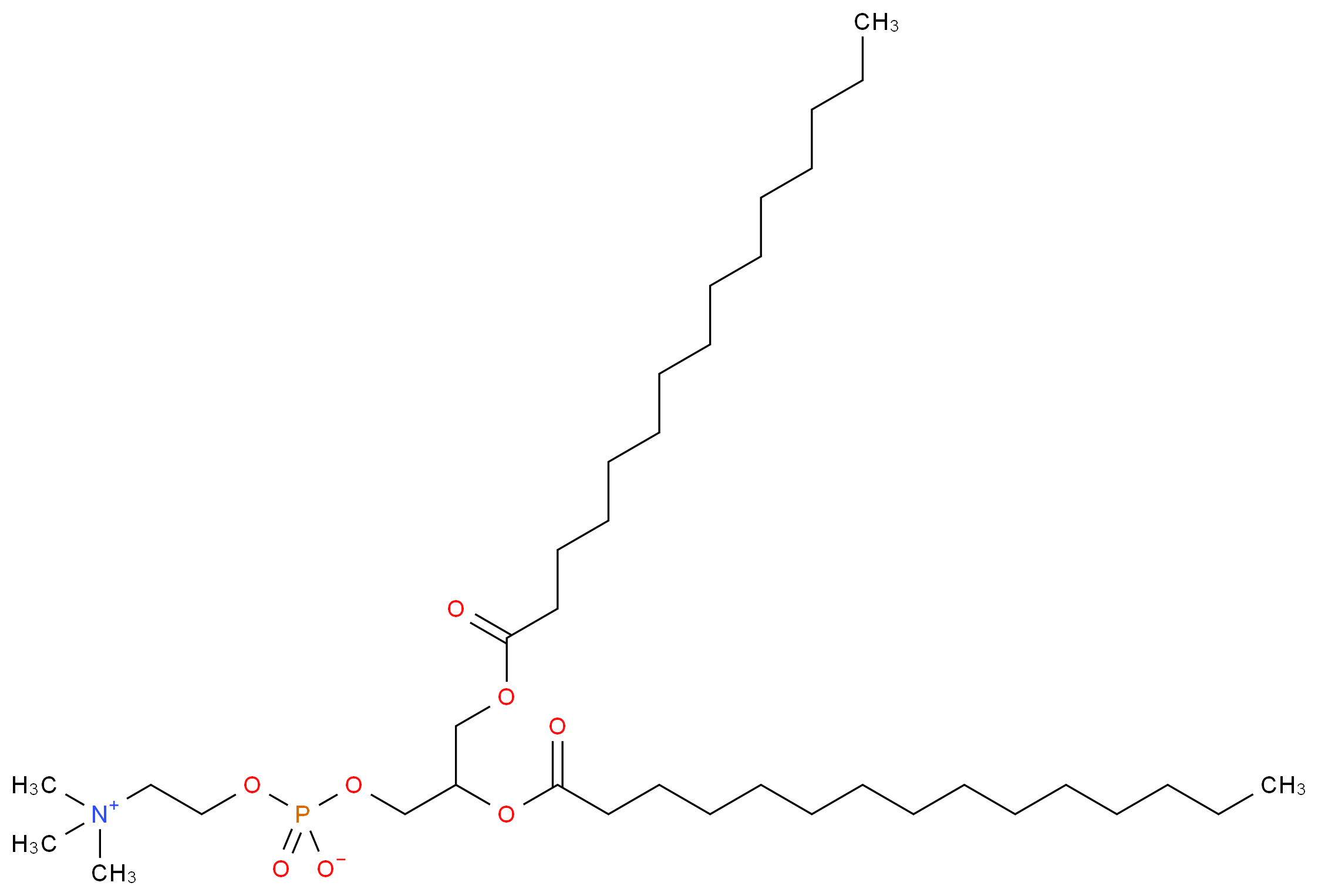 1,2-Dipentadecanoyl-sn-glycero-3-phosphocholine_分子结构_CAS_3355-27-9)