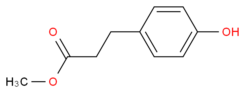 methyl 3-(4-hydroxyphenyl)propanoate_分子结构_CAS_5597-50-2