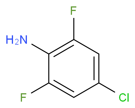 4-chloro-2,6-difluoroaniline_分子结构_CAS_69411-06-9