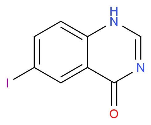 6-Iodoquinazolin-4-one_分子结构_CAS_16064-08-7)