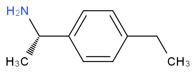 (1S)-1-(4-ethylphenyl)ethan-1-amine_分子结构_CAS_212968-67-7