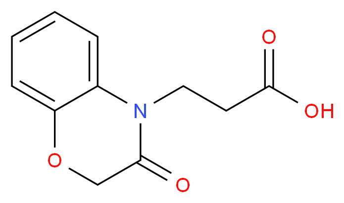 2,3-二氢-3-羰基-4H-1,4-苯并噁嗪-4-丙酸_分子结构_CAS_23866-15-1)