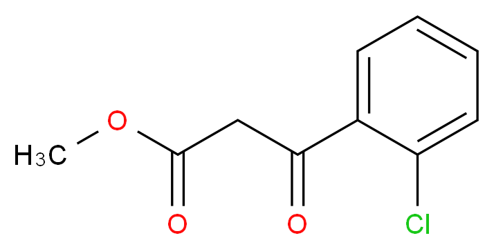 Methyl 3-(2-chlorophenyl)-3-oxopropanoate_分子结构_CAS_205985-98-4)