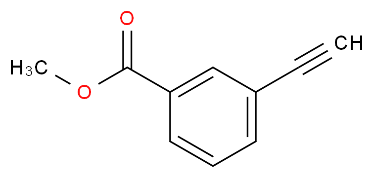 3-ETHYNYL-BENZOIC ACID METHYL ESTER_分子结构_CAS_10602-06-9)