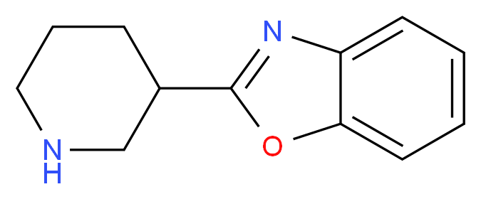 2-(piperidin-3-yl)-1,3-benzoxazole_分子结构_CAS_754126-86-8