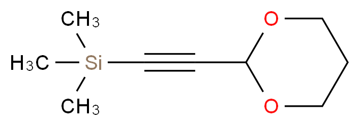 [2-(1,3-dioxan-2-yl)ethynyl]trimethylsilane_分子结构_CAS_86934-41-0