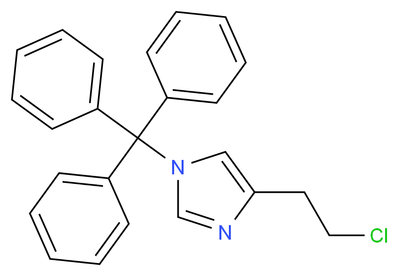 4-(2-chloroethyl)-1-(triphenylmethyl)-1h-imidazole_分子结构_CAS_132287-55-9)