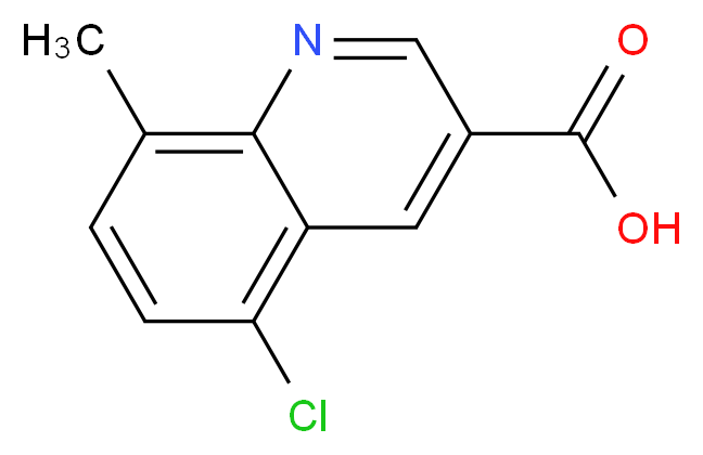 5-chloro-8-methylquinoline-3-carboxylic acid_分子结构_CAS_948294-24-4