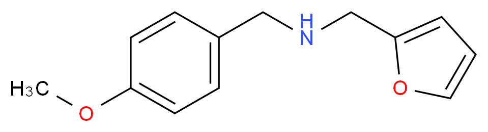 Furan-2-ylmethyl-(4-methoxy-benzyl)-amine_分子结构_CAS_225236-03-3)