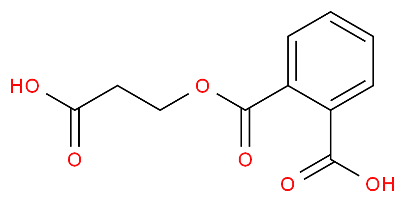 2-[(2-carboxyethoxy)carbonyl]benzoic acid_分子结构_CAS_92569-47-6