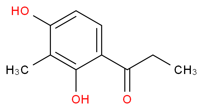 1-(2,4-dihydroxy-3-methylphenyl)propan-1-one_分子结构_CAS_63876-46-0