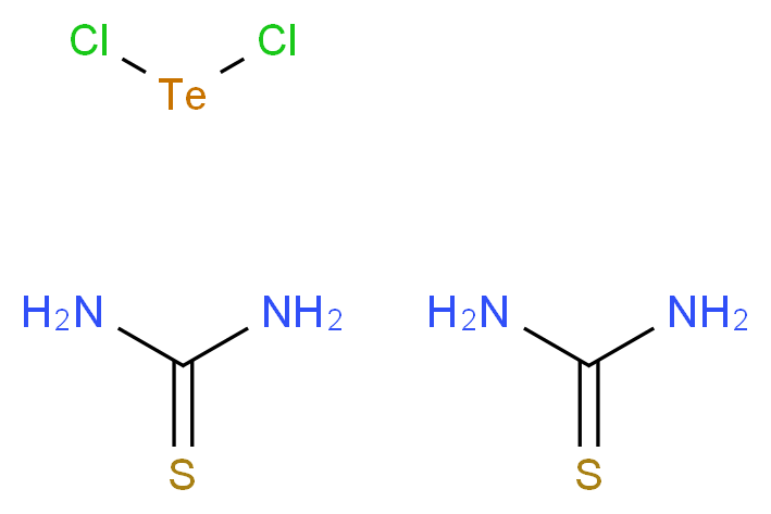 dichlorotellane; bis(thiourea)_分子结构_CAS_207737-98-2