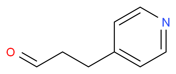 3-(pyridin-4-yl)propanal_分子结构_CAS_120690-80-4