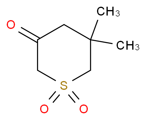 5,5-dimethyl-1$l^{6}-thiane-1,1,3-trione_分子结构_CAS_1049093-43-7