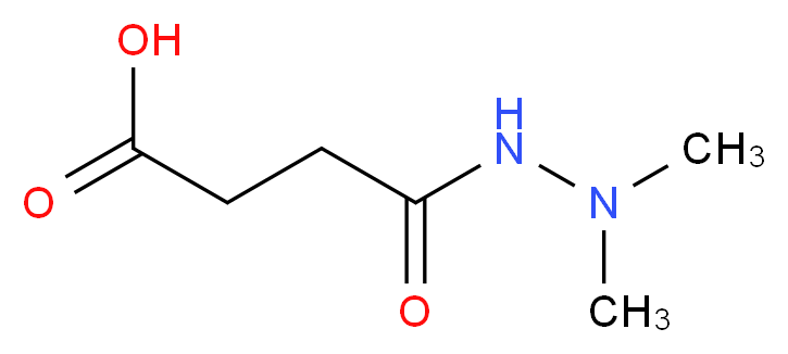 SUCCINIC ACID 2,2-DIMETHYLHYDRAZIDE_分子结构_CAS_1596-84-5)