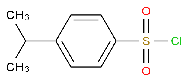 4-(propan-2-yl)benzene-1-sulfonyl chloride_分子结构_CAS_54997-90-9