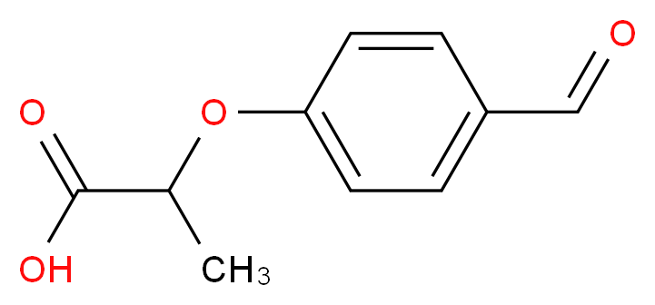 2-(4-formylphenoxy)propanoic acid_分子结构_CAS_51264-78-9)