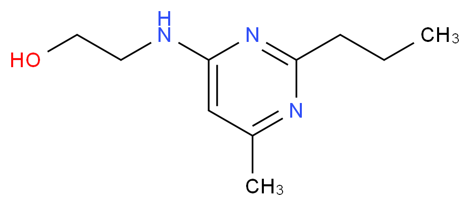 2-[(6-methyl-2-propyl-4-pyrimidinyl)amino]ethanol_分子结构_CAS_915914-21-5)