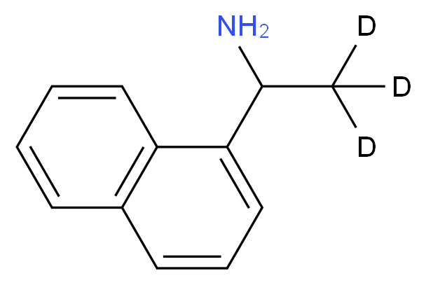 1-(naphthalen-1-yl)(2,2,2-<sup>2</sup>H<sub>3</sub>)ethan-1-amine_分子结构_CAS_1091627-43-8