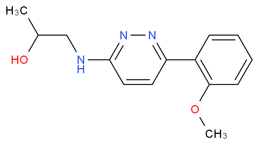 1-{[6-(2-methoxyphenyl)pyridazin-3-yl]amino}propan-2-ol_分子结构_CAS_)