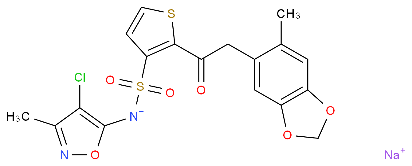 Sitaxentan sodium (TBC-11251)_分子结构_CAS_210421-74-2)