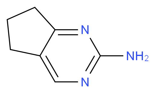 6,7-Dihydro-5H-cyclopenta[d]pyrimidin-2-amine_分子结构_CAS_108990-72-3)