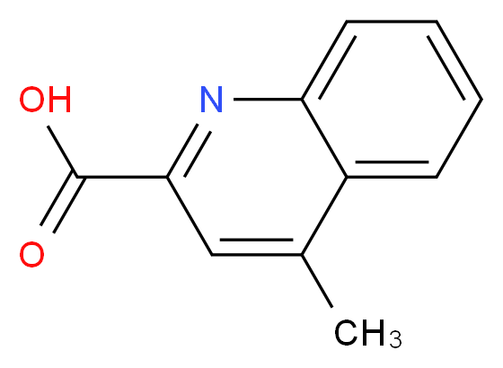 4-Methylquinoline-2-carboxylic acid_分子结构_CAS_)