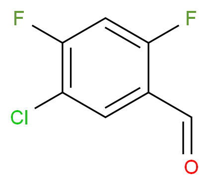 5-Chloro-2,4-difluorobenzaldehyde_分子结构_CAS_695187-29-2)
