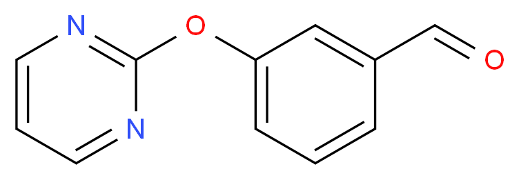 3-(2-Pyrimidinyloxy)benzenecarbaldehyde_分子结构_CAS_263349-26-4)