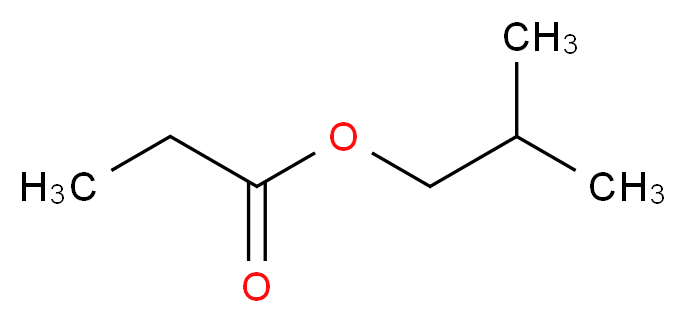 2-methylpropyl propanoate_分子结构_CAS_540-42-1