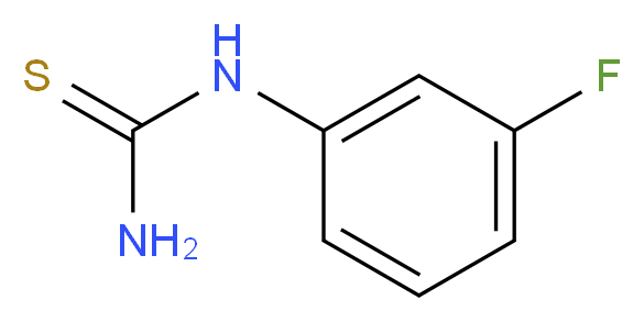 1-(3-氟苯基)-2-硫脲_分子结构_CAS_458-05-9)