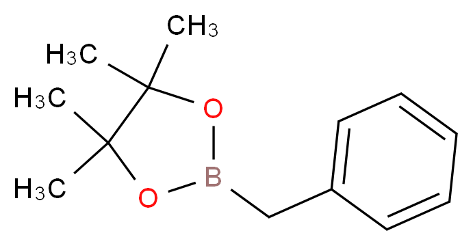 2-benzyl-4,4,5,5-tetramethyl-1,3,2-dioxaborolane_分子结构_CAS_87100-28-5