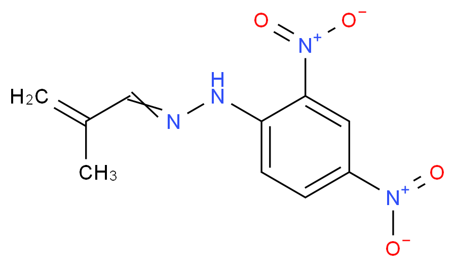 甲基丙烯醛-2,4-二硝基苯腙_分子结构_CAS_5077-73-6)