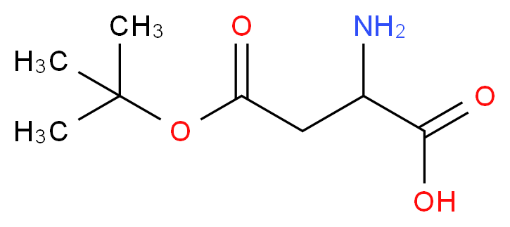 L-Aspartic acid 4-tert-butyl ester_分子结构_CAS_3057-74-7)