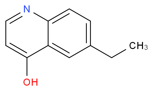 6-ETHYL-4-HYDROXYQUINOLINE_分子结构_CAS_303121-13-3)