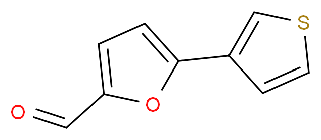 5-(thiophen-3-yl)furan-2-carbaldehyde_分子结构_CAS_886361-73-5