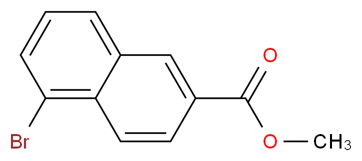 methyl 5-bromonaphthalene-2-carboxylate_分子结构_CAS_67878-76-6